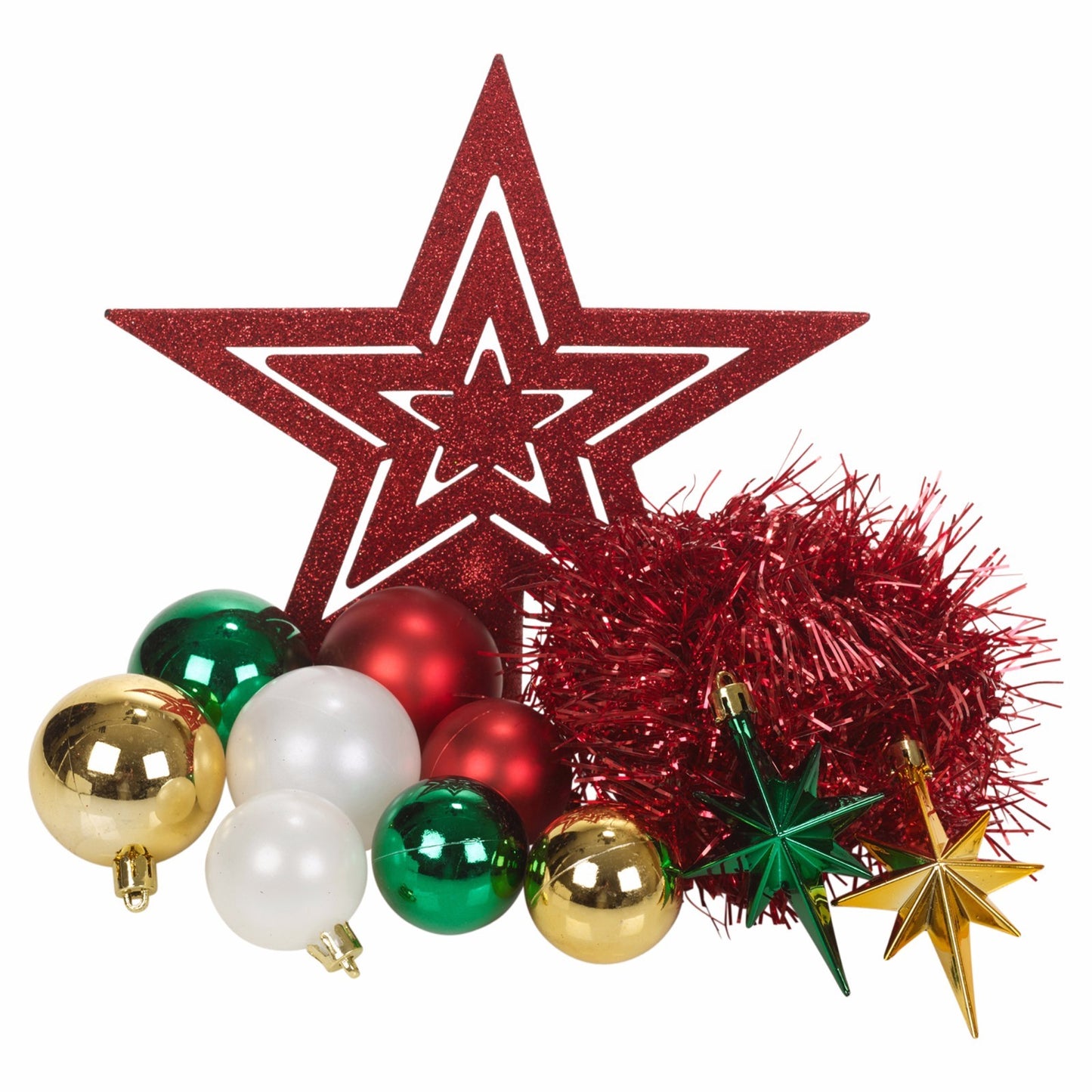 33 Pcs Christmas Tree Decoration Baubles Set Xmas Shatterproof Balls Ornaments