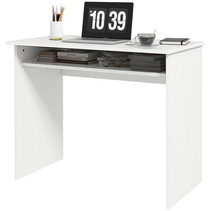 Writing Desk Laptop Table Workstation with Shelf Home Office
