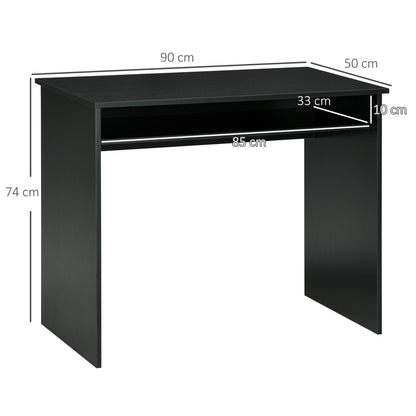 Writing Desk Laptop Table Workstation with Shelf Home Office