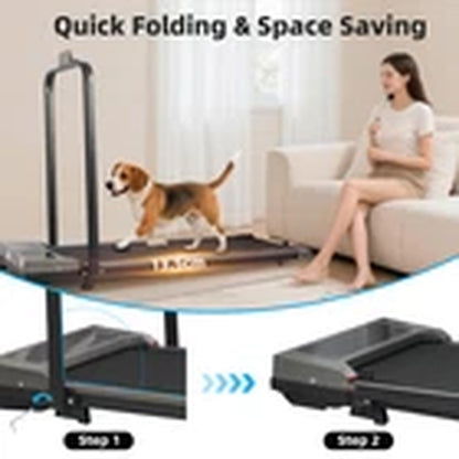 12Km/H Walking Pad Treadmill under Desk Treadmill with Incline & Holder & Remote