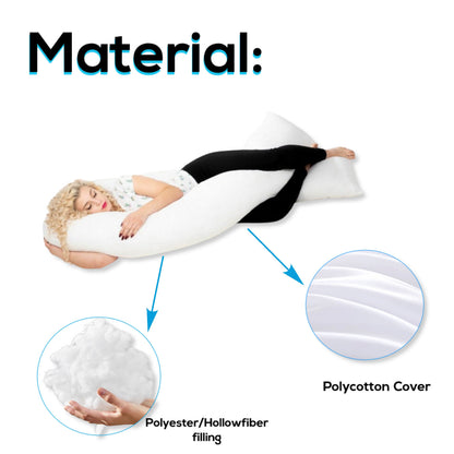 9 FT/12 FT U Pillow Full Body/Bolster Maternity Pregnancy Support Pillow or Case