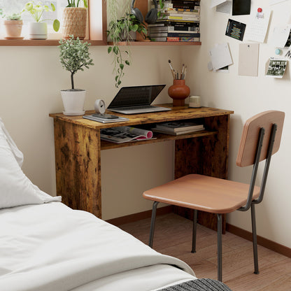 Writing Desk Laptop Table Workstation with Shelf Home Office