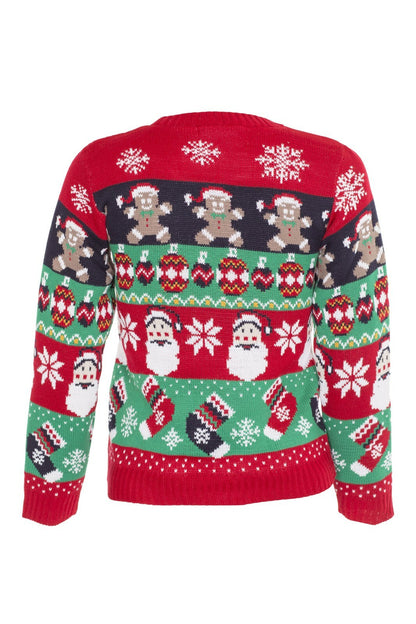 Unisex Kids Boys Girls Christmas Elf Ginger Santa Jumper Xmas Novelty Sweater
