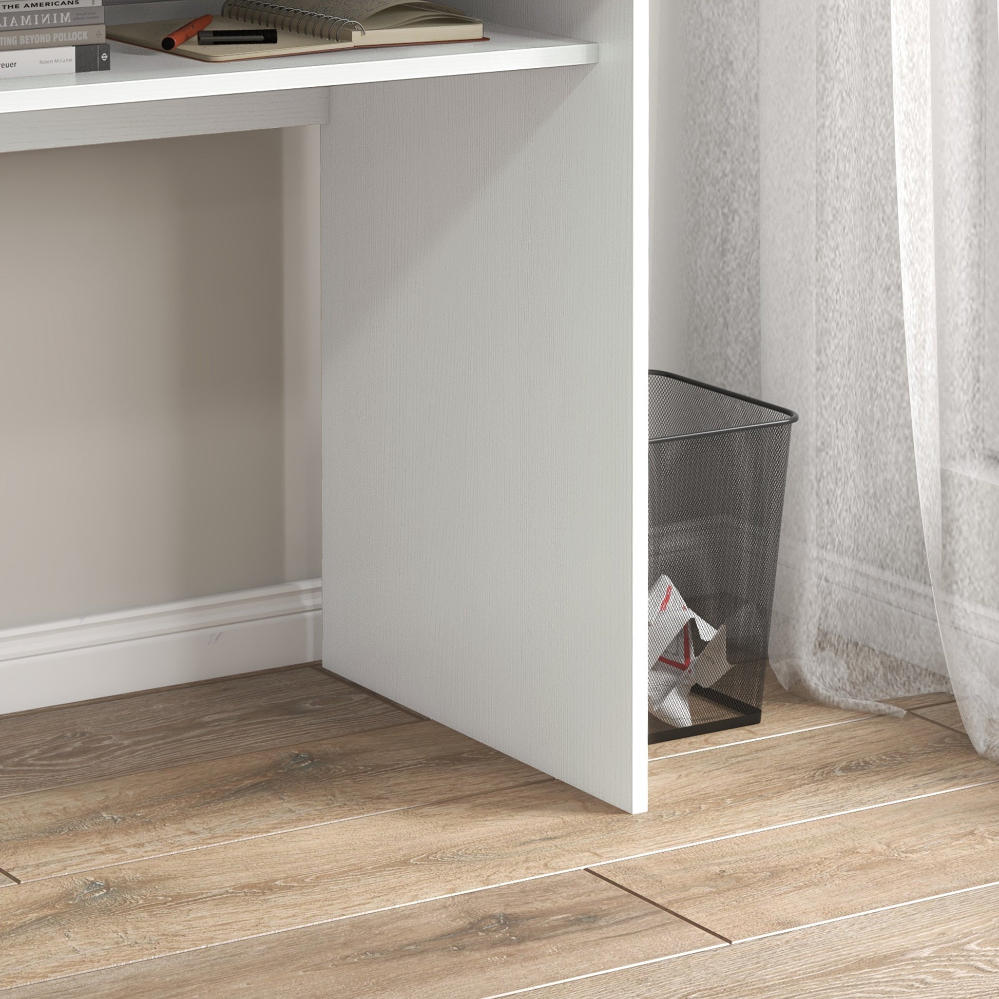 Writing Desk Laptop Table Workstation with Shelf Home Office