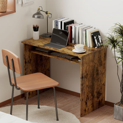 Writing Desk Laptop Table Workstation with Shelf Home Office