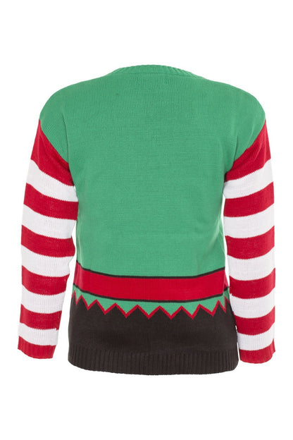 Unisex Kids Boys Girls Christmas Elf Ginger Santa Jumper Xmas Novelty Sweater