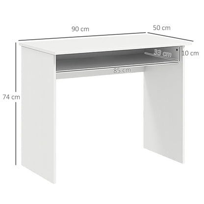 Writing Desk Laptop Table Workstation with Shelf Home Office