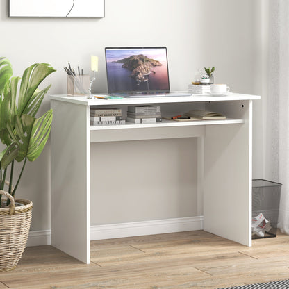 Writing Desk Laptop Table Workstation with Shelf Home Office