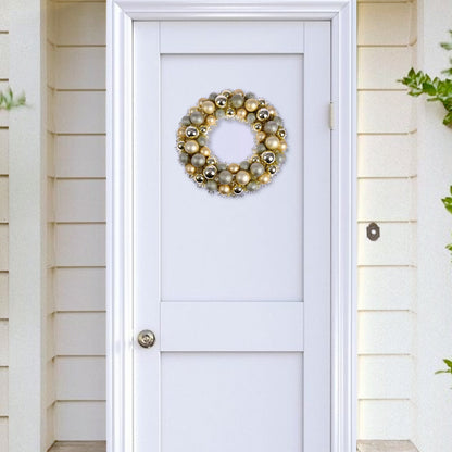 Christmas Wreath Tinsel Bauble Decorative Hanging Door Wall Winter Xmas D�Cor