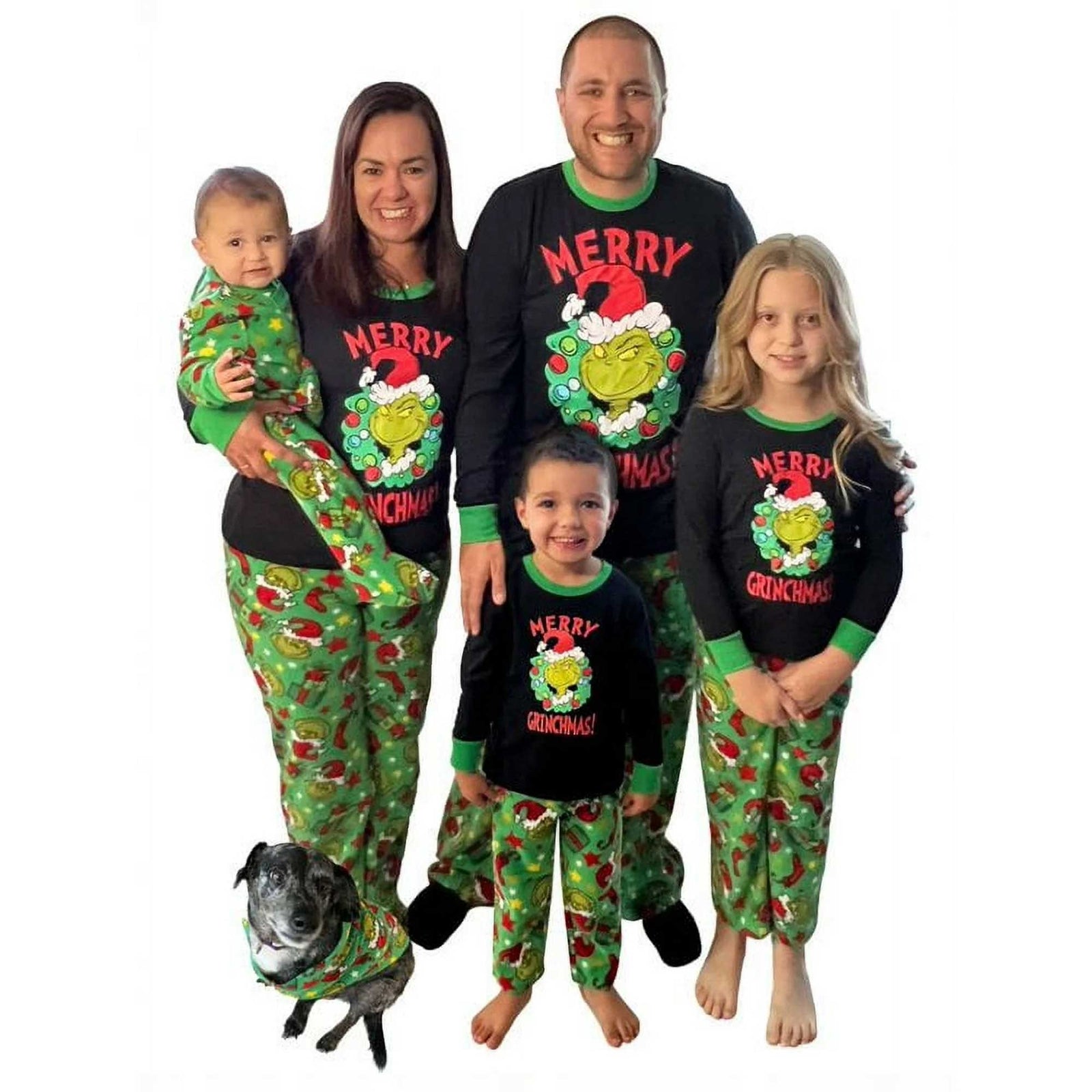 2025 Family Matching Christmas Pyjamas the Grinch Adult Kids Nightwear Pajamas