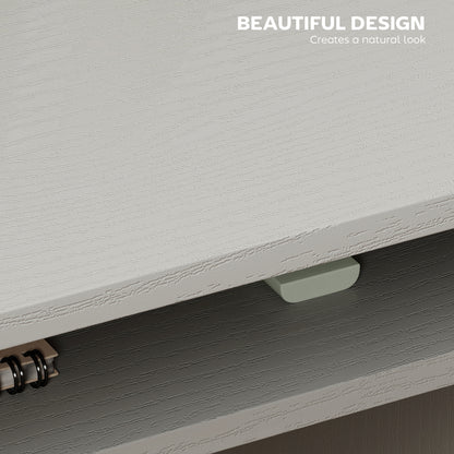 Writing Desk Laptop Table Workstation with Shelf Home Office