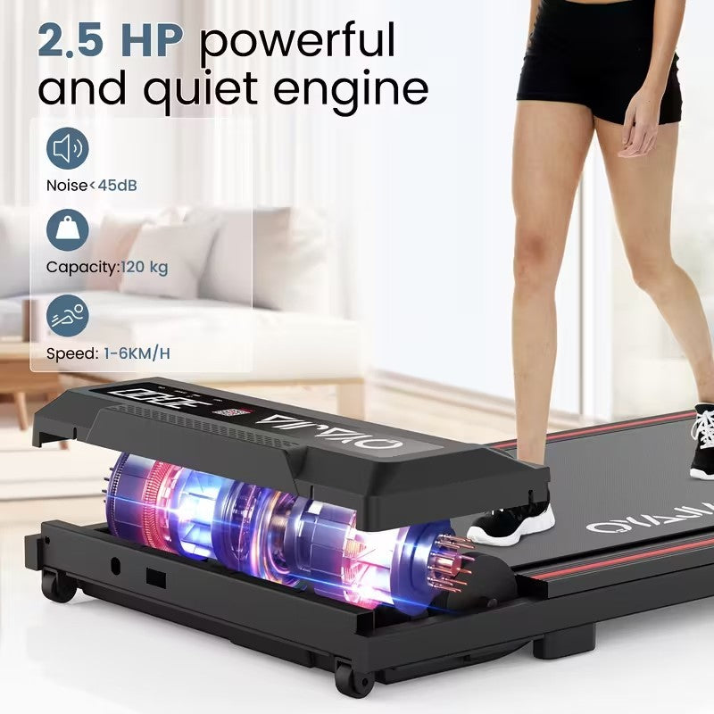 Upgraded Walking Treadmill Large 48×109cm – Compact Home Running Machine, Quiet