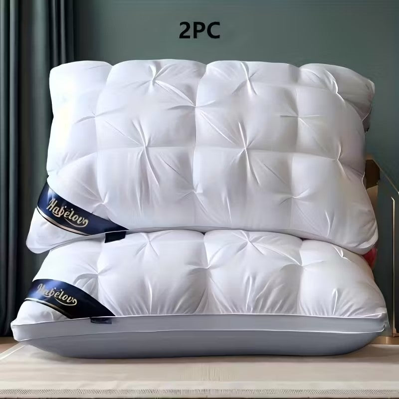 1/2pcs Luxury Five-Star Hotel Quality Pillow - Deep Sleep Neck Support, High-Den