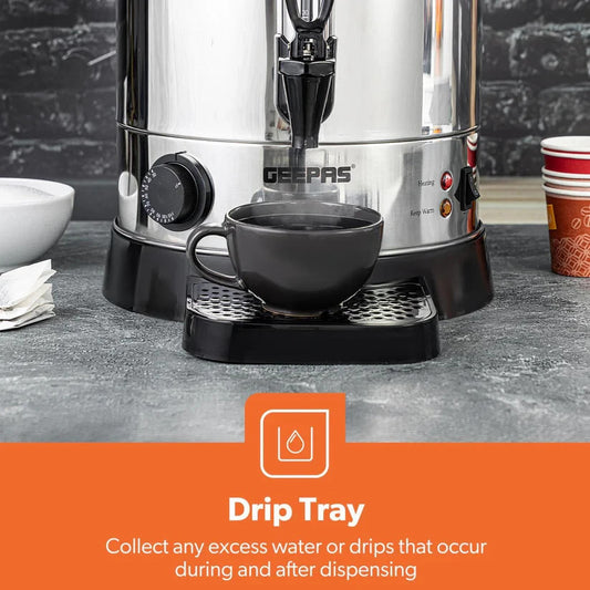 20L Stainless Steel Electric Water Boiler GK38048 | Catering Urn with Thermostat