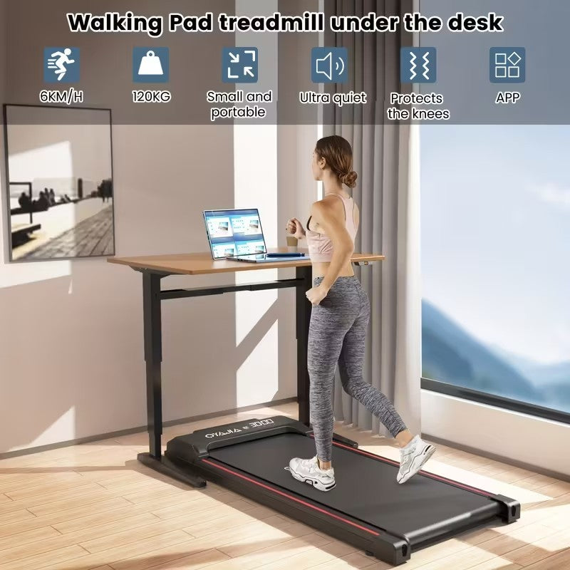 Upgraded Walking Treadmill Large 48×109cm – Compact Home Running Machine, Quiet