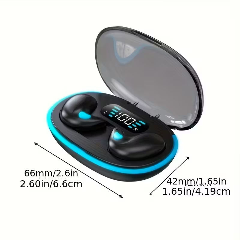 True Wireless Earbuds Bluetooth In-Ear Headphones w/ Digital LED Display & Long