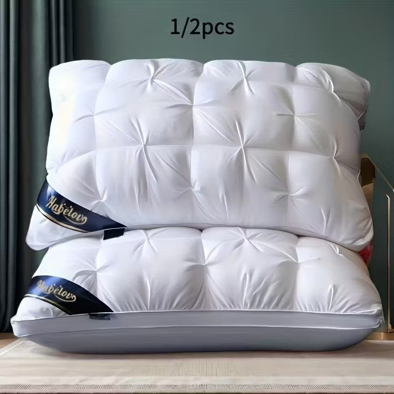 1/2pcs Luxury Five-Star Hotel Quality Pillow - Deep Sleep Neck Support, High-Den
