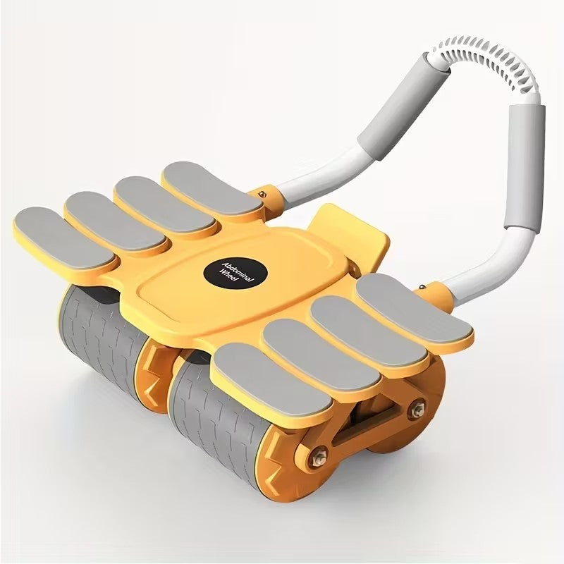Upgraded Automatic Rebound Ab Wheel Roller with Elbow Support - Four-Wheel Core