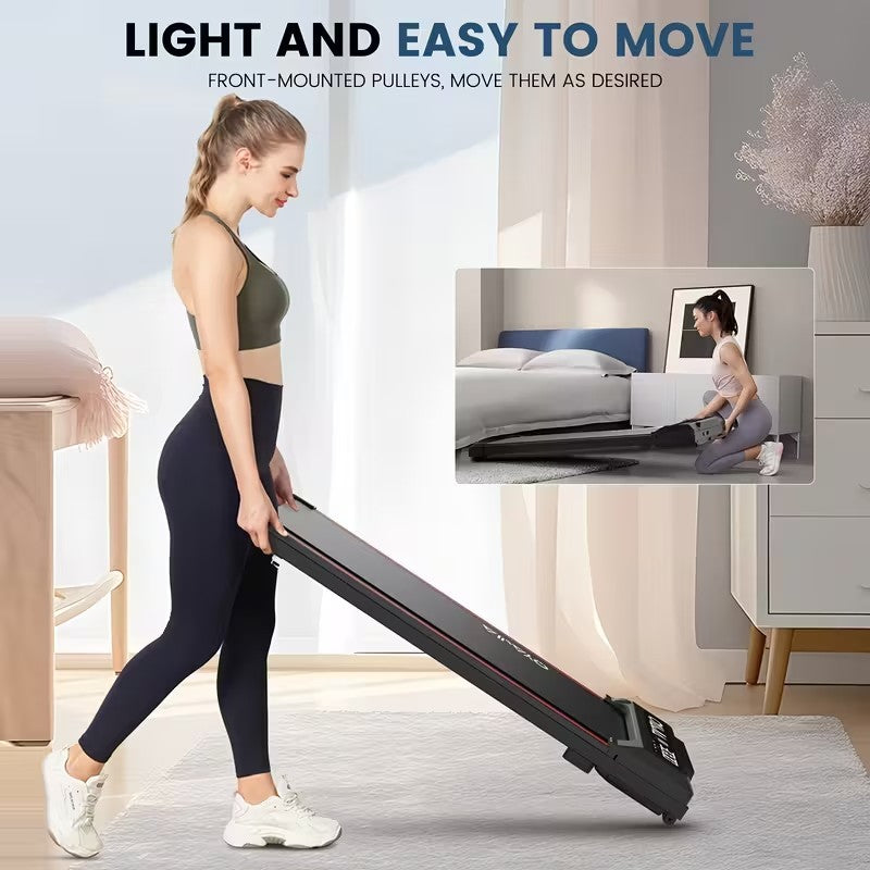 Upgraded Walking Treadmill Large 48×109cm – Compact Home Running Machine, Quiet