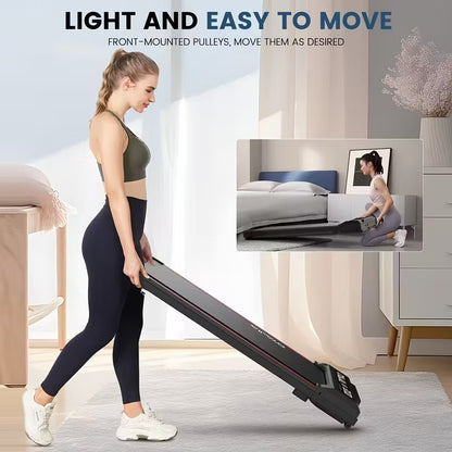 Upgraded Walking Treadmill Large 48×109cm – Compact Home Running Machine, Quiet