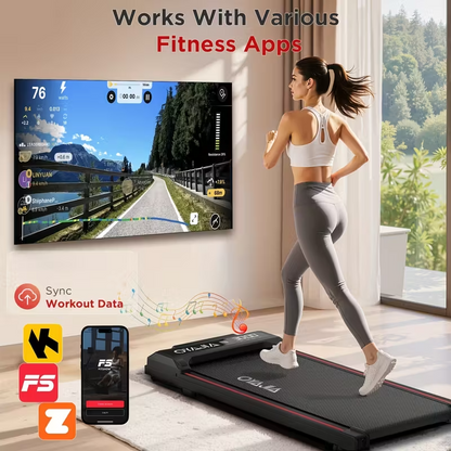 Upgraded Walking Treadmill Large 48×109cm – Compact Home Running Machine, Quiet
