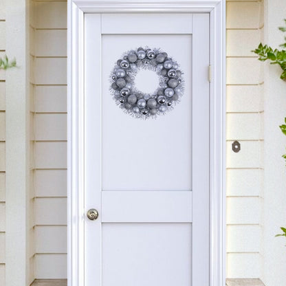 Christmas Wreath Tinsel Bauble Decorative Hanging Door Wall Winter Xmas D�Cor