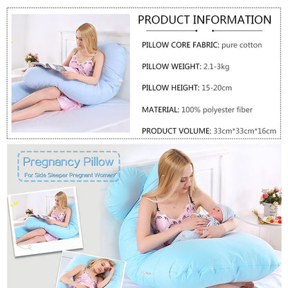Pregnancy Pillow for Sleeping U Shaped Maternity Pillow Support for Back Hip Leg