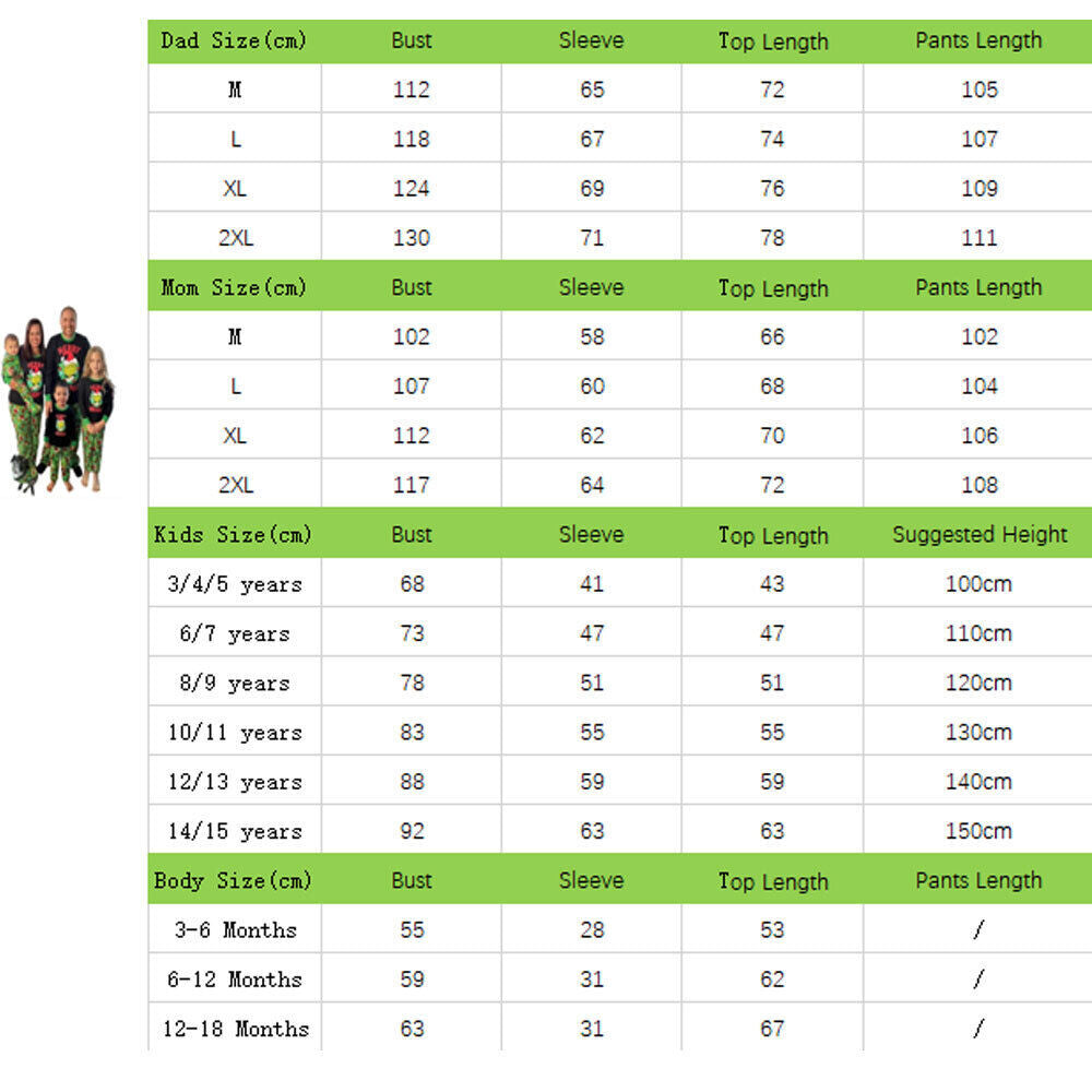 2025 Family Matching Christmas Pyjamas the Grinch Adult Kids Nightwear Pajamas