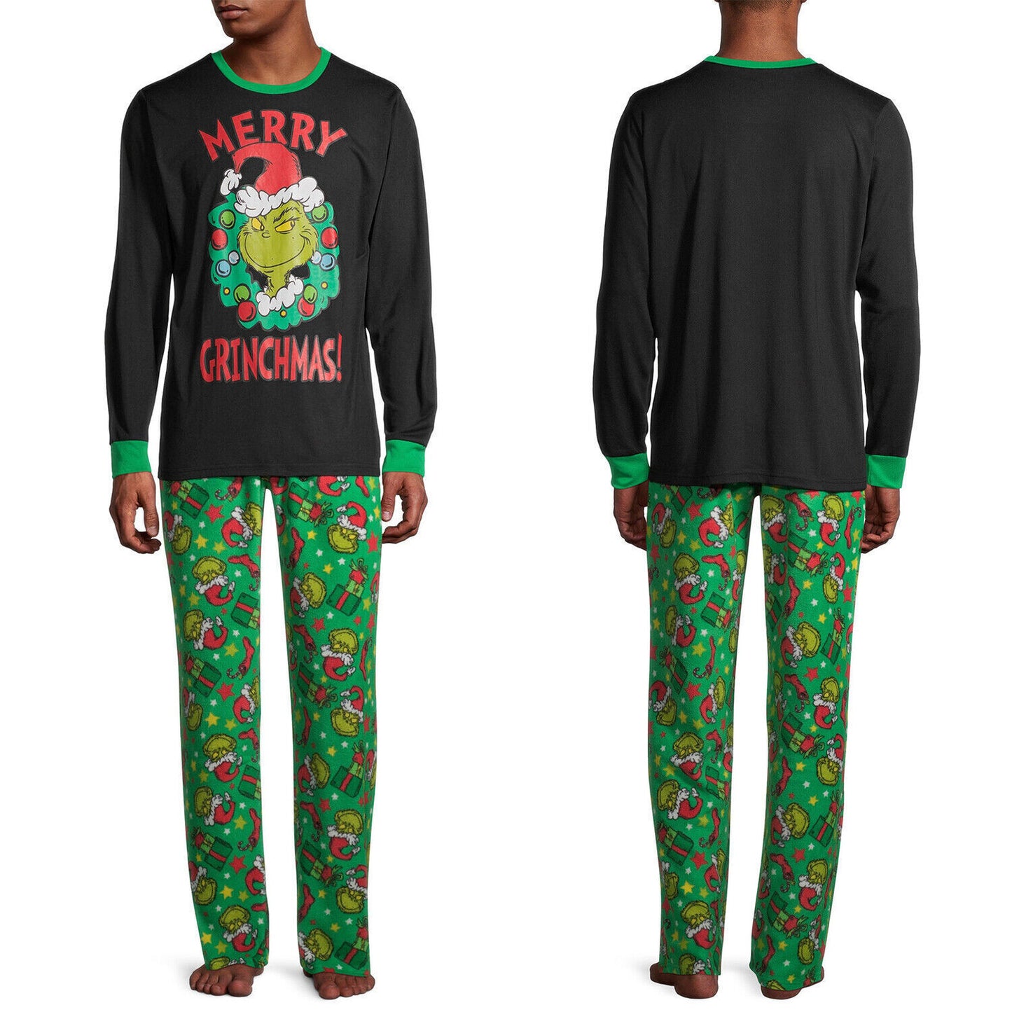 2025 Family Matching Christmas Pyjamas the Grinch Adult Kids Nightwear Pajamas