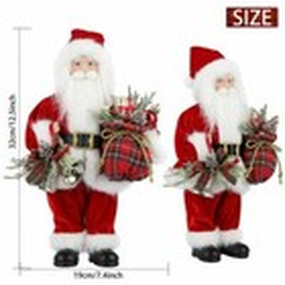 18" Christmas Santa Claus Figure Traditional Standing Xmas Father Home Decors