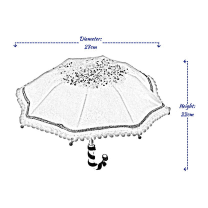 Christmas Tree Baubles Umbrella Hanging Decorations Mini Xmas Ornament Gift