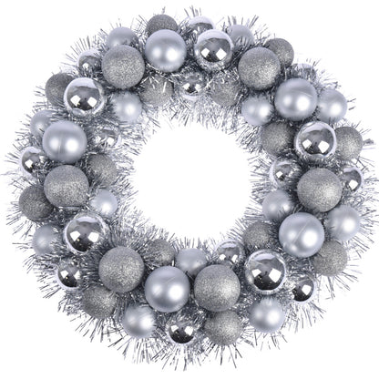 Christmas Wreath Tinsel Bauble Decorative Hanging Door Wall Winter Xmas D�Cor