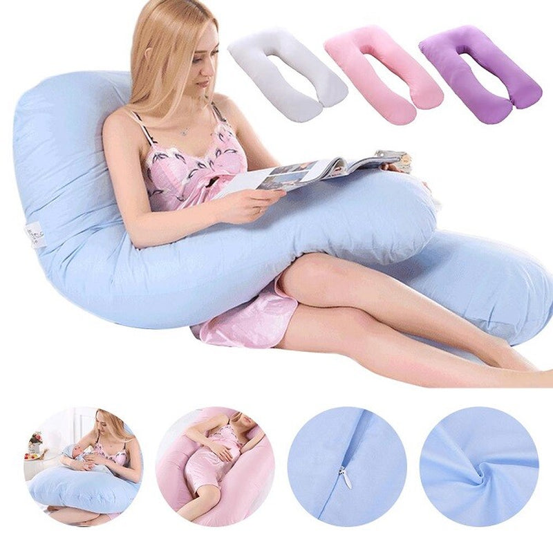 Pregnancy Pillow for Sleeping U Shaped Maternity Pillow Support for Back Hip Leg