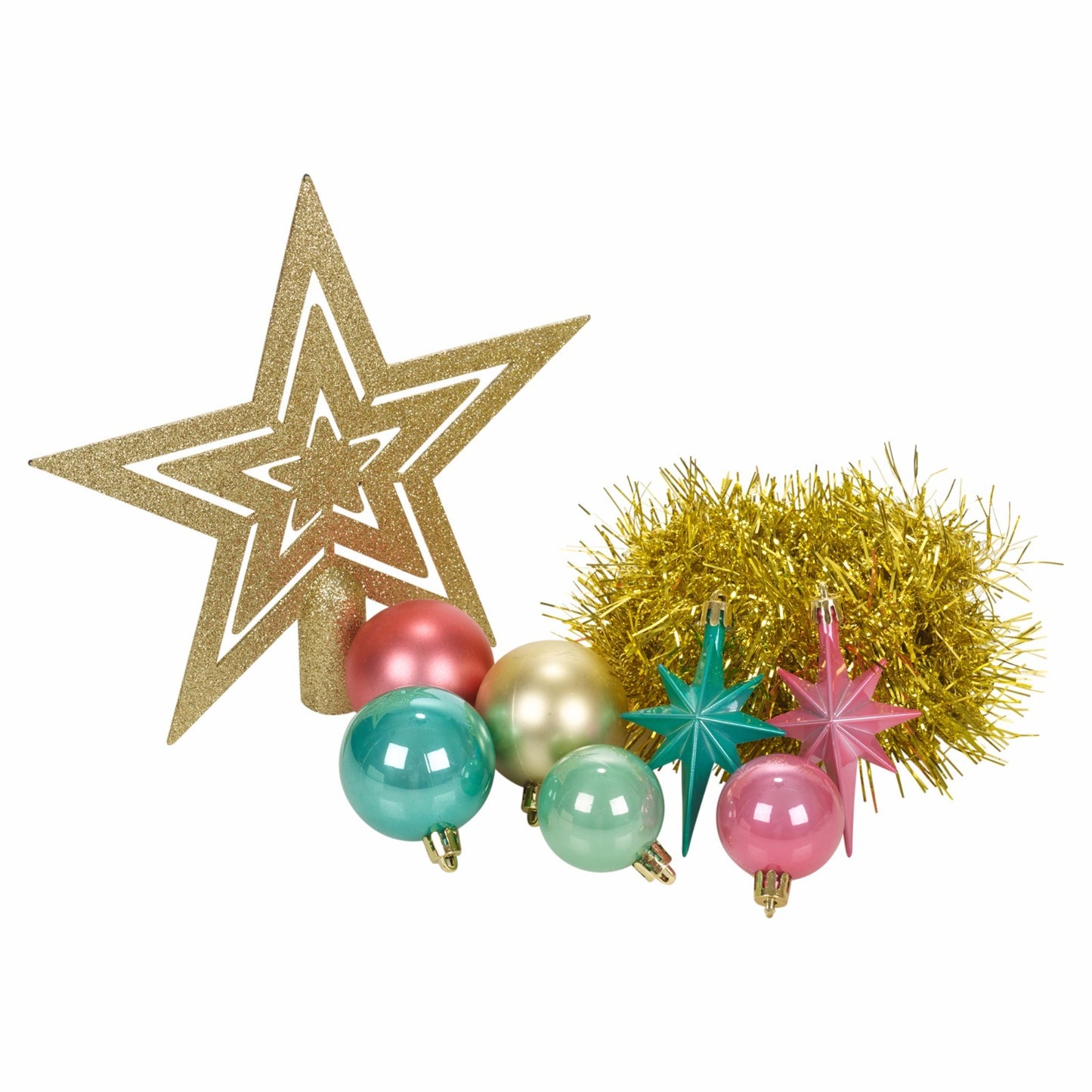 33 Pcs Christmas Tree Decoration Baubles Set Xmas Shatterproof Balls Ornaments