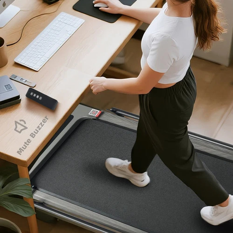 12Km/H Walking Pad Treadmill under Desk Treadmill with Incline & Holder & Remote