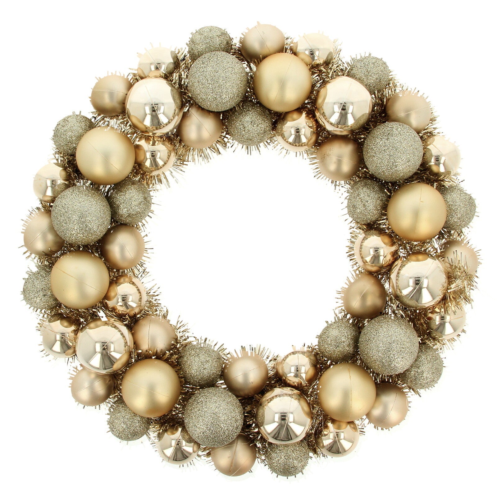 Christmas Wreath Tinsel Bauble Decorative Hanging Door Wall Winter Xmas D�Cor