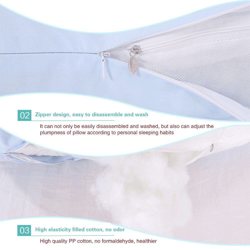 Pregnancy Pillow for Sleeping U Shaped Maternity Pillow Support for Back Hip Leg
