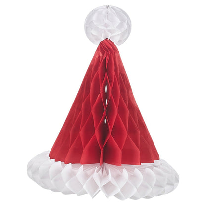 2 Decorative Christmas Honeycomb Christmas Tree Tissue Hanging Santa Party D?Cor