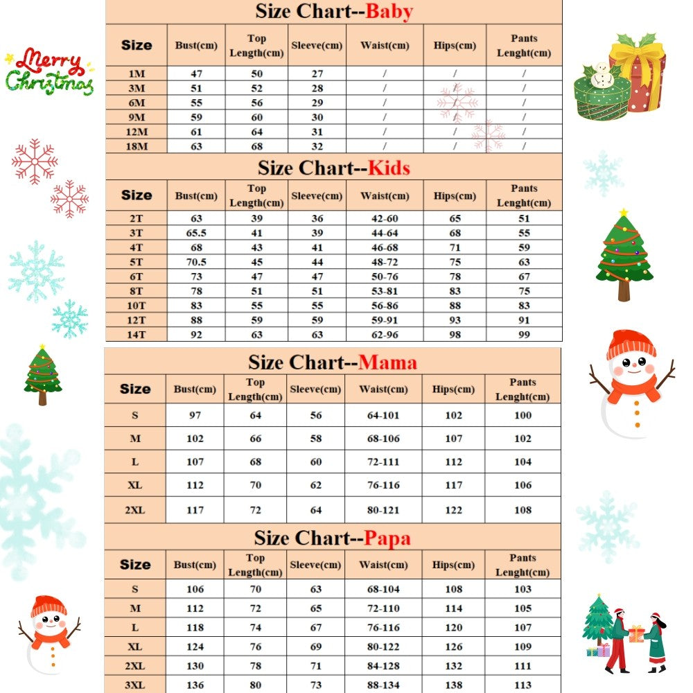 UK Family Matching Christmas Pyjamas Adult Kids Xmas Nightwear Pajamas Pjs Set