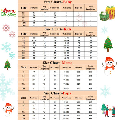 UK Family Matching Christmas Pyjamas Adult Kids Xmas Nightwear Pajamas Pjs Set