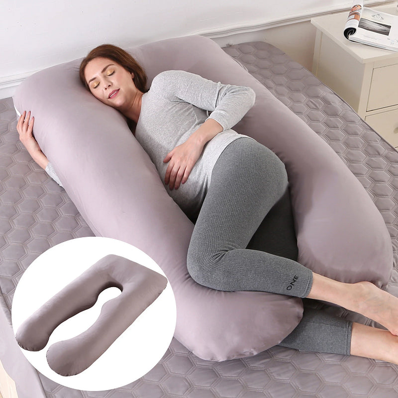 Pregnancy Pillow for Sleeping U Shaped Maternity Pillow Support for Back Hip Leg