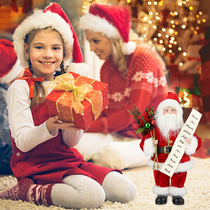 18" Christmas Santa Claus Figure Traditional Standing Xmas Father Home Decors