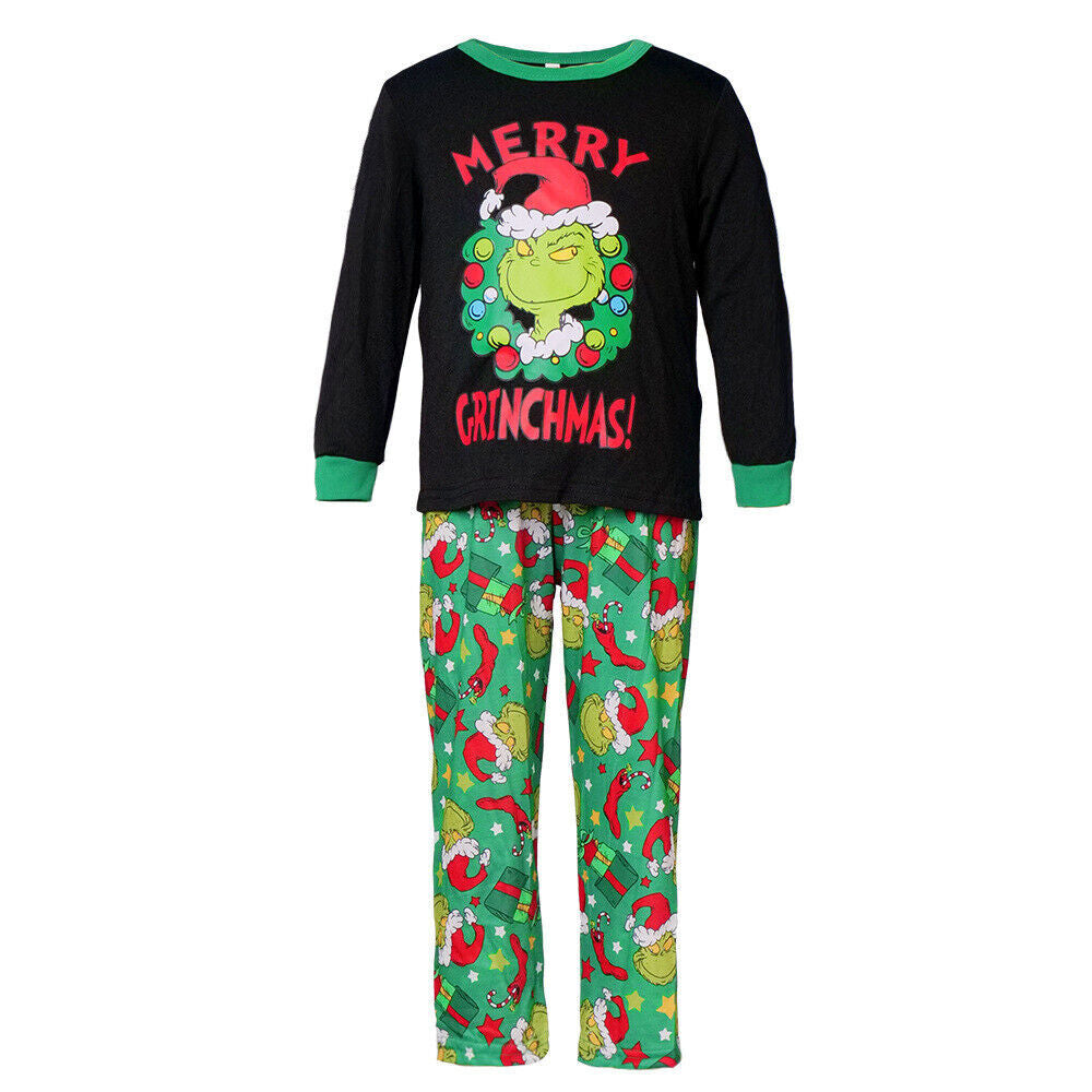 2025 Family Matching Christmas Pyjamas the Grinch Adult Kids Nightwear Pajamas