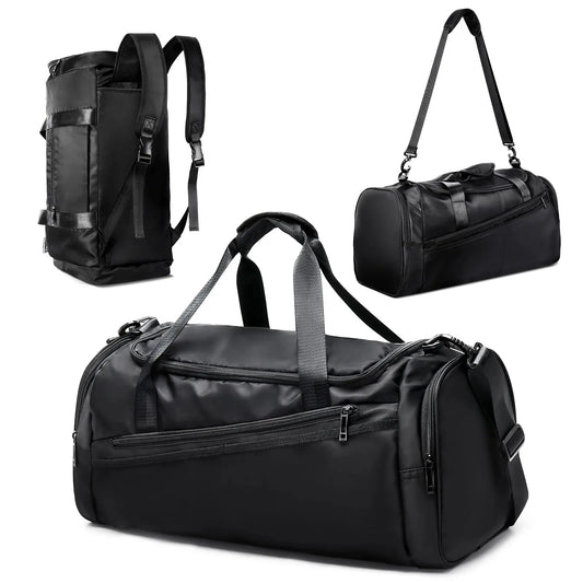 Versatile 40L Sports Gym Bag with Shoe Compartment - Lightweight & Foldable Travel Duffel for Men and Women